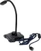 This omnidirectional microphone provides quality audio for gaming streams, YouTube recording and video calls. It features an adjustable gooseneck in a paging console style desktop case. 