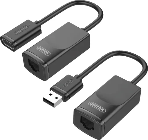 Allows you to operate USB peripherals over a distance of 60m, overcoming the length restriction of standard USB leads. Ideal for operating a USB printer in another office, or locating a keyboard & mouse away from a server rack.