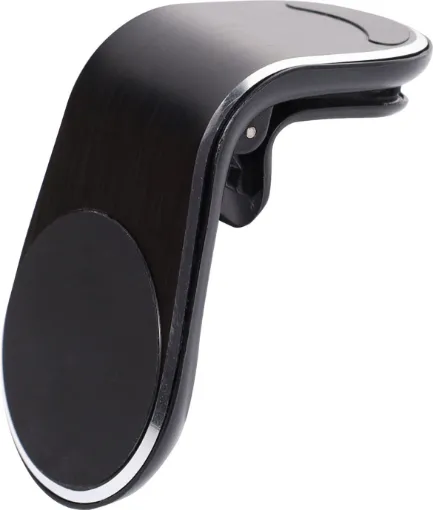 This universal air vent mount allows you to safely use navigation apps in the car. 