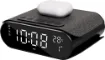 A stylish bedside or desktop radio alarm clock with in-built 15W wireless charging for your phone.