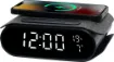 A stylish bedside or desktop radio alarm clock with in-built 15W wireless charging for your phone.