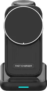 4 in 1 15W Wireless Charging Stand A powerful all in one charging stand for you to keep your watch, earbuds and phone charged up and ready to go when you need it. The folding design is ideal for travel too, allowing you to set up and start charging up to 4 devices simultaneously.
