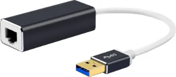 USB 3.0 To RJ45 Gigabit Ethernet Adapter Converts a USB3.0 port into an RJ45 ethernet port for network connection.