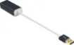 Converts a USB3.0 port into an RJ45 ethernet port for network connection.