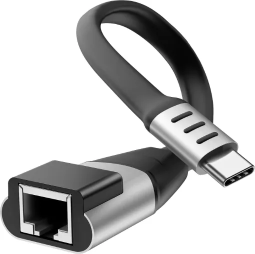 This USB 3.0 Type-C to RJ45 Gigabit Ethernet adapter allows you to connect a desktop computer to a wireless network and access high-speed Internet connection.