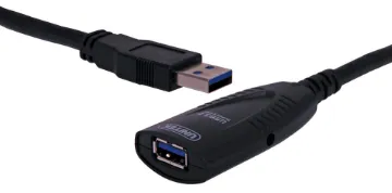 USB 3.0 Active Extension Cable 5m Achieve distances up to 5m with high speed 4.8Gbps USB3.0 connection. Ideal for connecting USB3.0 peripherals such as external drives in server racks etc, where 3m USB3.0 leads may not be long enough. Powered via USB bus, no plugpack required.