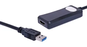 USB 3.0 To HDMI Graphics Adapter D 2339 USB 3.0 to HDMI graphics Adapter turns an available USB 3.0 port into an HDMI output, with high resolution 1920 x 1080 @ 60Hz video support.