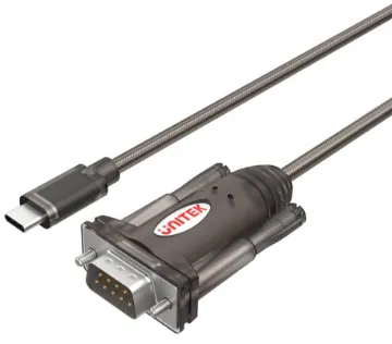 USB Type C To RS232 Converter Converts USB C type plug to a DB9 RS-232 serial plug. Suits most operating systems. 1.5m lead. Supports Windows and Mac OS.