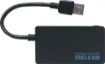 This hub features 4 x USB 3.0 Type "A" ports so you can instantly connect up to 4 USB peripherals.