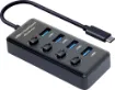This 4 Port USB3.0 Hub is an ideal solution for providing more USB Type A ports, perfect for using with today’s Ultrabooks and thin-and-light laptops. 