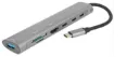 This multi hub provides connection for an external monitor via HDMI up to 4K @ 30Hz and additional peripherals in a compact design. 100W PD passthrough.
