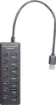 A handy 7 port USB 3.0 hub for those with lots of peripherals! Each connection has a dedicated on/off switch. USB type C power input with type A connection to your computer. 