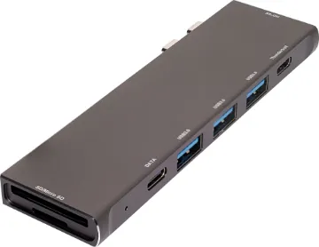 USB Type C Macbook Pro/Air Docking Station Hub This handy docking station hub is a great way to expand the connections of your USB-C compatible Macbook device.