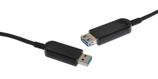 This USB 3.0 Optical Lead features an ultra-thin profile and long reach, the USB 3.0 AOC breaks the distance barrier.