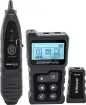 A complete PoE cabling tester with cable tracer receiver, cable length testing,
