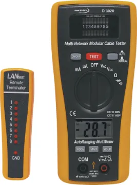 Combination DMM & LAN Cable Tester This is the perfect "all-in-one" solution for network installers and IT technicians.