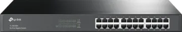 TL-SG1024 24 Port 10/100/1000M Ethernet Switch This high speed TP-Link 10/100/1000Mbps ethernet switch allows multiple computers to be connected together. Further computers may be added by daisy-chaining more switches together. Plugpack included. Rack mountable.