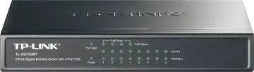 TL-SG1008P 8 Port Gigabit PoE Switch 8-Port Gigabit Desktop Switch with 4-Port PoE provides the seamless network connection. It integrates 1000Mbps Gigabit Ethernet and 10/100Mbps Fast Ethernet network capabilities. 
4 of the 8 Auto-Negotiation RJ45 ports (port-1 to port-4) of the switch