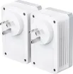 HomePlug AV standard compliant, high-speed data transfer rate of up to 500Mbps, ideal for HD video streaming and online gaming
Integrated power socket to allow additional devices access to power
Mains Filter for better powerline communication performance
