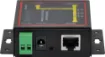 This serial to ethernet converter allows you to easily send serial RS232/422/485/Modbus over ethernet for controlling equipment over longer distances than traditional serial cables. This device can be controlled and set up remotely using a handy web based interface.