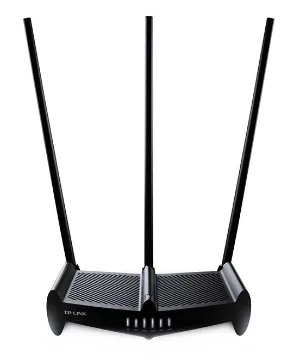 TL-WR941HP 450Mbps 802.11n High Power Wireless Router Superior Range &ndash High power amplifiers and high-gain antennas provide enhanced wireless range up to 10,000 sq ft.
Wall-Penetrating Wi-Fi - Enhanced Wi-Fi signal cuts through walls and obstacles, eliminating dead zones
3 Modes Functionality - Offers three wireless modes, including Router, Range Extender, and Access Point
450Mbps Wi