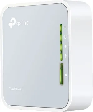 TL-WR902AC Portable 3G/4G Wireless AC Router Updated model with AC wireless speeds. By connecting a 3G/4G USB modem to this compact box you can create an instant shareable 433Mbps Wi-Fi hotspot. Ideal when travelling to areas where Wi-Fi coverage may not be available. Conveniently power the unit directly from your laptop's USB port. Compatible with the majority of 3G/4G USB modems.