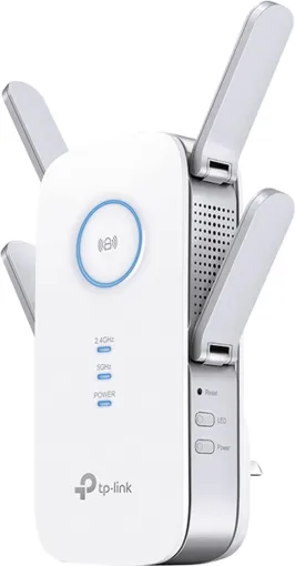 Easy to use plug in high power dual band AC (2.4GHz/5.8GHz) wireless extenders for situations requiring increased bandwidth or distance. Operates as a relay station between your existing wireless AP or router & your Wi-Fi equipped device. 