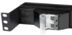 10 Outlet Horizontal Power Rail (8x 10A IEC C13 & 2x 16A IEC C19) with 6KA C-Curve Circuit Breaker. Integrated 2m power cord (16A IEC C20) 1RU. Colour Black.