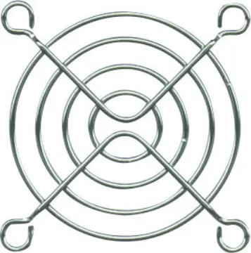 60mm Metal Fan Guard Robust metal grill designed to prevent accidental contact with rotating fan blades. Simply fixes to the chassis via the fan mounting bolts.