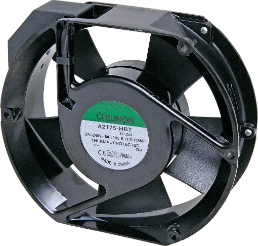 Sunon A2175-HBT.TC.GN. A 240V AC 171mm Axial Sunon Ball Bearing Cooling Fan with diecast aluminium frame. 
