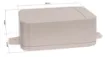 This range of low cost ABS enclosures include mounting ears for surface mounting. In addition, they include a shallow recess on the base and lid to house a membrane or lexan panel. Moulded mounting posts are included in both the base and lid for securing 