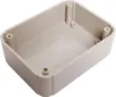 This range of low cost ABS enclosures include mounting ears for surface mounting. In addition, they include a shallow recess on the base and lid to house a membrane or lexan panel. Moulded mounting posts are included in both the base and lid for securing 