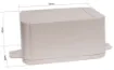 This range of low cost 
ABS enclosures include mounting ears for surface mounting. In addition, they include a shallow recess on the base and lid to house a membrane or lexan panel. Moulded mounting posts are included in both the base and lid for securin
