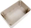 This range of low cost 
ABS enclosures include mounting ears for surface mounting. In addition, they include a shallow recess on the base and lid to house a membrane or lexan panel. Moulded mounting posts are included in both the base and lid for securin