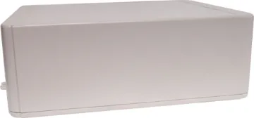 200Lx150Wx70Hmm Flange Mount Box This range of low cost 
ABS enclosures include mounting ears for surface mounting. In addition, they include a shallow recess on the base and lid to house a membrane or lexan panel. Moulded mounting posts are included in both the base and lid for securin
