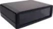 A mini instrument case (105W x 80D x 33Hmm) constructed from translucent black ABS plastic. 4 piece tongue and groove construction. Enclosure panels are easily customisable for your project. 
