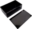 Manufactured from sturdy ABS plastic these boxes have a moulded PCB mounting design. Allows PCB's to be installed vertically, or snapped in horizontally without the use of PCB stand-offs.
