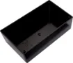 Manufactured from sturdy ABS plastic these boxes have a moulded PCB mounting design. Allows PCB's to be installed vertically, or snapped in horizontally without the use of PCB stand-offs.