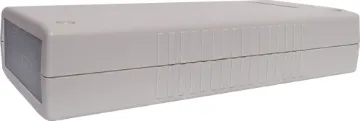 190x100x40mm ABS Light Grey Instrument Case This professional series features solid ABS screw-together construction, internal PCB guides and an attractive rounded finish. Larger sizes (H 0218, H 0220 & H 0222) include stick on rubber feet and brass screw inserts. Dust and moisture proof.