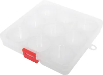 9 Way SMD Storage Cases Made from clear see through plastic these parts cases are ideal for storing nuts, bolts, washers and components. 9 compartments.
