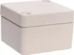 A compact 52x50x35mm sealed box enclosure fitted with solid grey lid. Manufactured by Ritec. Supplied with neoprene lid sealing gasket. With the seal installed, these enclosures meet IP65 dust and hose proof standard. 