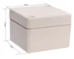 A compact 52x50x35mm sealed box enclosure fitted with solid grey lid. Manufactured by Ritec. Supplied with neoprene lid sealing gasket. With the seal installed, these enclosures meet IP65 dust and hose proof standard. 