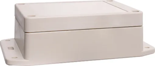 This sealed ABS flange mount enclosure is manufactured by Ritec and measures 105L x 75W x 40Hmm. Its includes mounting flanges for surface mounting. Supplied with neoprene lid sealing gasket.