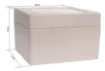 Supplied with neoprene lid sealing gasket. With the seal installed, these enclosures meet IP65 dust and hose proof standard. Supplied with a solid light grey lid (also available with a transparent lid, see H 0322). PCB mounting points are moulded into the