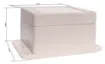 This sealed ABS flange mount enclosure is manufactured by Ritec and measures 85L x 80W x 55Hmm. Its includes mounting flanges for surface mounting. Supplied with neoprene lid sealing gasket. 