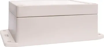 125x85x55mm IP65 Sealed ABS Flange Mount Enclosure This sealed ABS flange mount enclosure is manufactured by Ritec and measures 1125L x 85W x 55Hmm. Its includes mounting flanges for surface mounting. Supplied with neoprene lid sealing gasket.