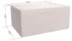 Supplied with neoprene lid sealing gasket. With the seal installed, these enclosures meet IP65 dust and hose proof standard. Supplied with a solid light grey lid (also available with a transparent lid, see H 0320). PCB mounting points are moulded into the