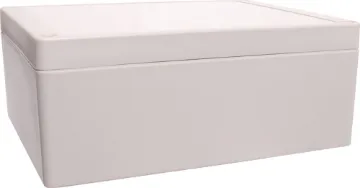 186Lx146Wx75Hmm IP65 Sealed ABS Enclosure Supplied with neoprene lid sealing gasket. With the seal installed, these enclosures meet IP65 dust and hose proof standard. Available with transparent or solid colour lid. PCB mounting points are moulded into the enclosure base.These sturdy enclosures ha