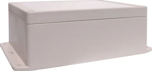 This sealed ABS flange mount enclosure is manufactured by Ritec and measures 186L x 146W x 75Hmm. Its includes mounting flanges for surface mounting. Supplied with neoprene lid sealing gasket. 