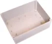 Supplied with neoprene lid sealing gasket. With the seal installed, these enclosures meet IP65 dust and hose proof standard. Supplied with a solid light grey lid (also available with a transparent lid, see H 0333). These sturdy enclosures have 3mm thick w